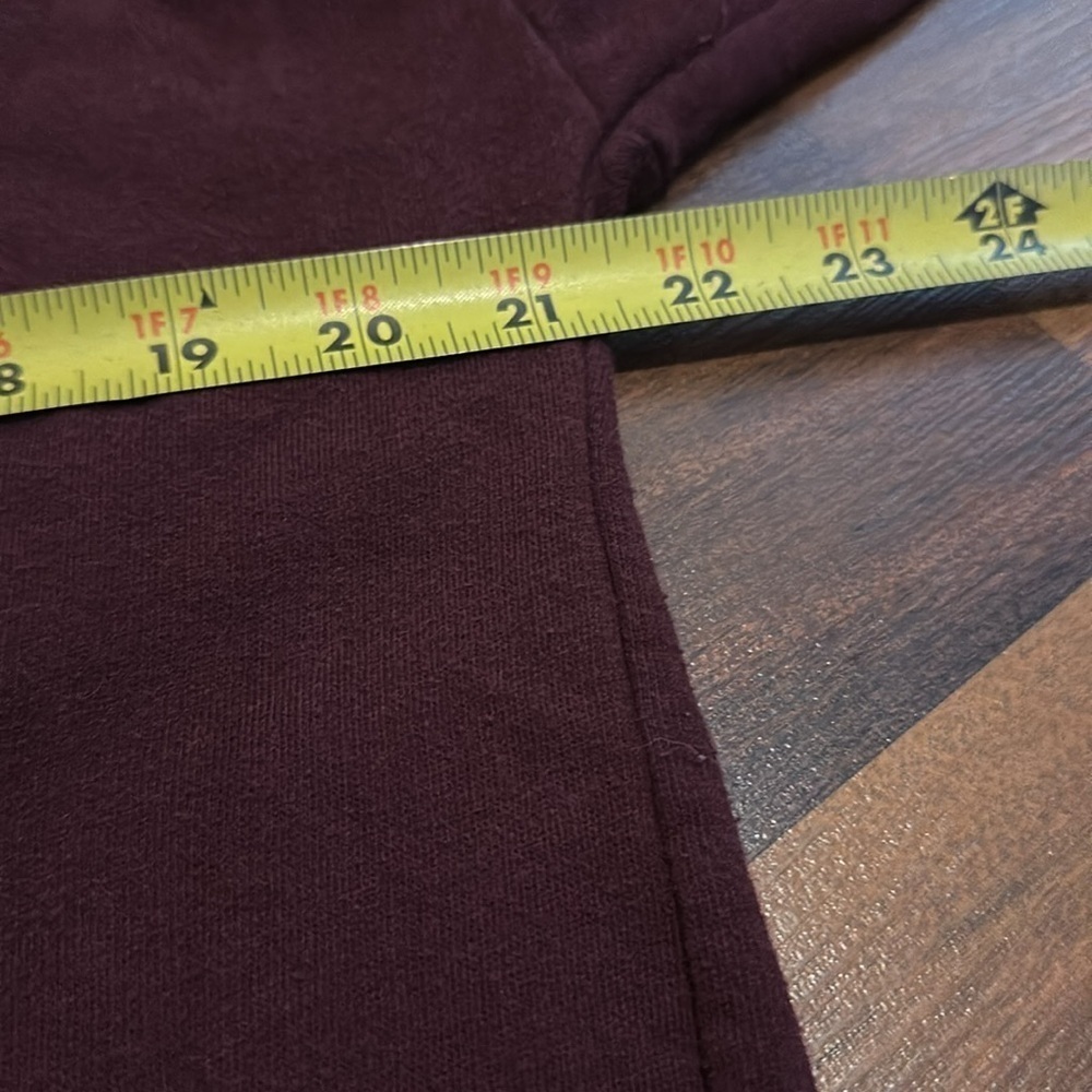 PINK by Victoria Secret 1/2 Zip Pullover Fleece-Burgundy with Black logos Medium - Picture 9 of 11